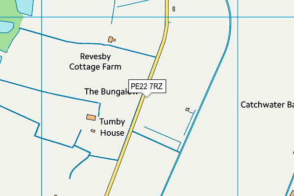 PE22 7RZ map - OS VectorMap District (Ordnance Survey) PE22 7RZ map - OS VectorMap District (Ordnance Survey)