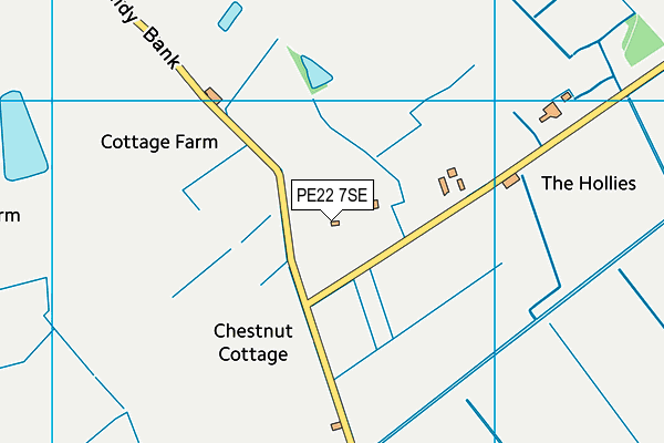PE22 7SE map - OS VectorMap District (Ordnance Survey) PE22 7SE map - OS VectorMap District (Ordnance Survey)