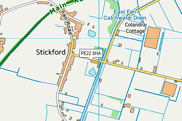 PE22 8HA map - OS VectorMap District (Ordnance Survey) PE22 8HA map - OS VectorMap District (Ordnance Survey)