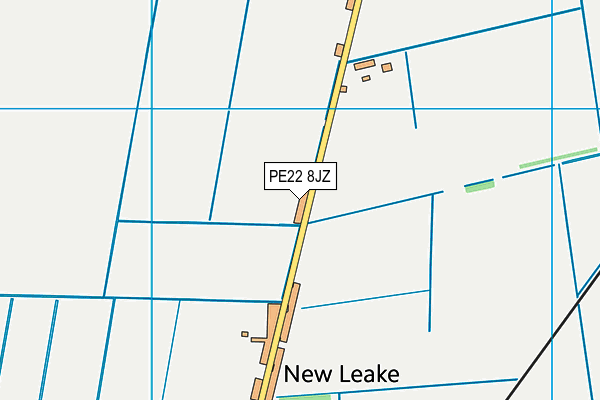 PE22 8JZ map - OS VectorMap District (Ordnance Survey) PE22 8JZ map - OS VectorMap District (Ordnance Survey)
