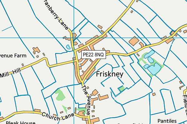 PE22 8NQ map - OS VectorMap District (Ordnance Survey) PE22 8NQ map - OS VectorMap District (Ordnance Survey)
