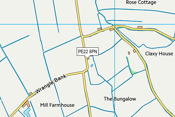 PE22 8PN map - OS VectorMap District (Ordnance Survey) PE22 8PN map - OS VectorMap District (Ordnance Survey)