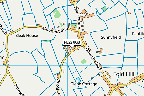 PE22 8QB map - OS VectorMap District (Ordnance Survey) PE22 8QB map - OS VectorMap District (Ordnance Survey)