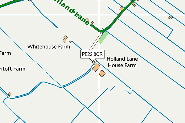 PE22 8QR map - OS VectorMap District (Ordnance Survey) PE22 8QR map - OS VectorMap District (Ordnance Survey)