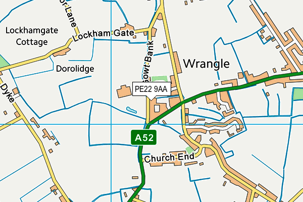 PE22 9AA map - OS VectorMap District (Ordnance Survey) PE22 9AA map - OS VectorMap District (Ordnance Survey)