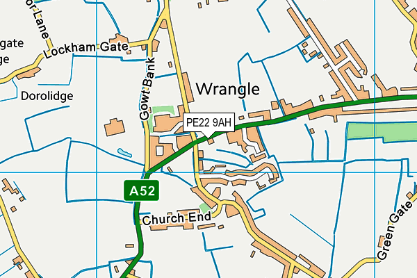 PE22 9AH map - OS VectorMap District (Ordnance Survey) PE22 9AH map - OS VectorMap District (Ordnance Survey)