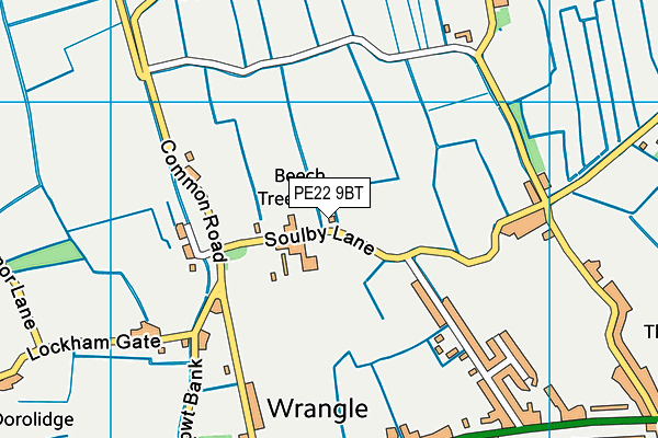 PE22 9BT map - OS VectorMap District (Ordnance Survey) PE22 9BT map - OS VectorMap District (Ordnance Survey)