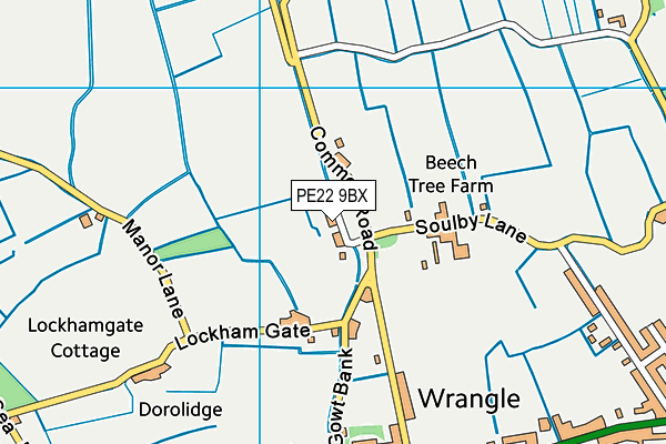 PE22 9BX map - OS VectorMap District (Ordnance Survey) PE22 9BX map - OS VectorMap District (Ordnance Survey)