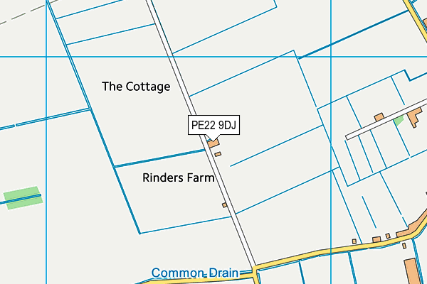 PE22 9DJ map - OS VectorMap District (Ordnance Survey) PE22 9DJ map - OS VectorMap District (Ordnance Survey)