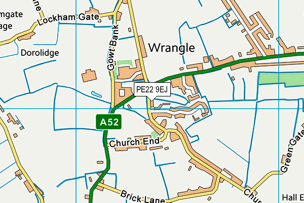 PE22 9EJ map - OS VectorMap District (Ordnance Survey) PE22 9EJ map - OS VectorMap District (Ordnance Survey)