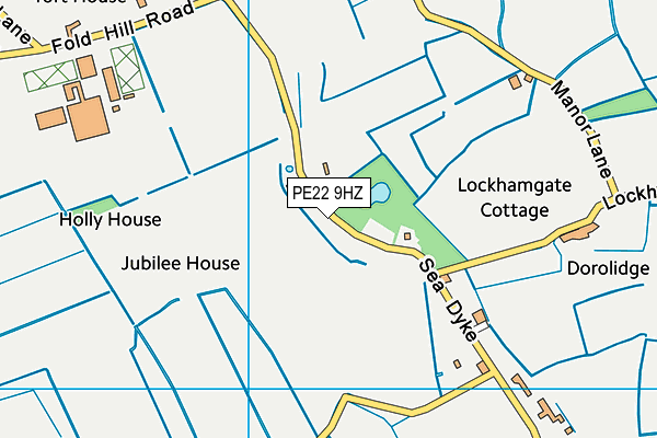 PE22 9HZ map - OS VectorMap District (Ordnance Survey) PE22 9HZ map - OS VectorMap District (Ordnance Survey)