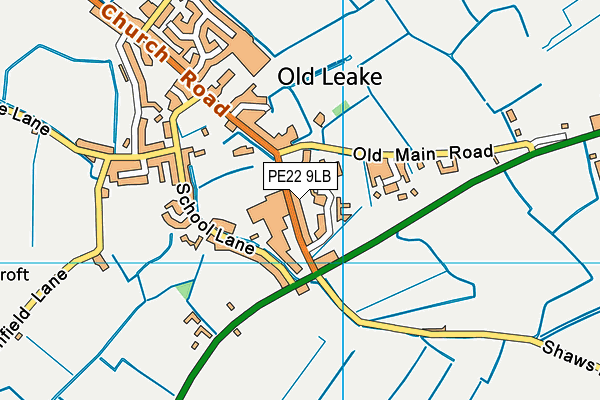 PE22 9LB map - OS VectorMap District (Ordnance Survey) PE22 9LB map - OS VectorMap District (Ordnance Survey)