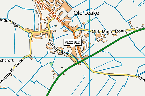 PE22 9LD map - OS VectorMap District (Ordnance Survey) PE22 9LD map - OS VectorMap District (Ordnance Survey)