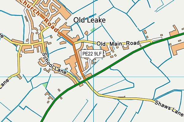 PE22 9LF map - OS VectorMap District (Ordnance Survey) PE22 9LF map - OS VectorMap District (Ordnance Survey)