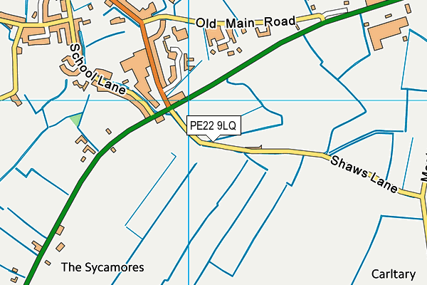 PE22 9LQ map - OS VectorMap District (Ordnance Survey) PE22 9LQ map - OS VectorMap District (Ordnance Survey)