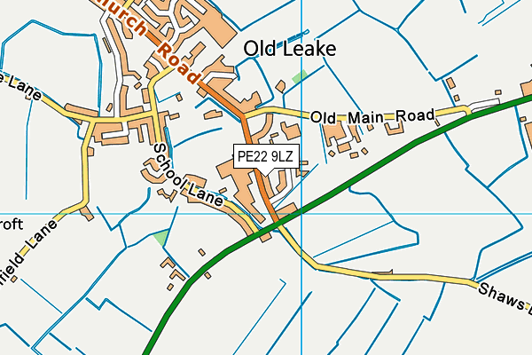 PE22 9LZ map - OS VectorMap District (Ordnance Survey) PE22 9LZ map - OS VectorMap District (Ordnance Survey)