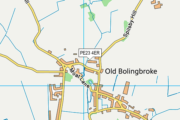 PE23 4ER map - OS VectorMap District (Ordnance Survey) PE23 4ER map - OS VectorMap District (Ordnance Survey)