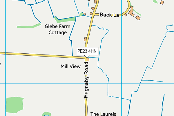 PE23 4HN map - OS VectorMap District (Ordnance Survey)
