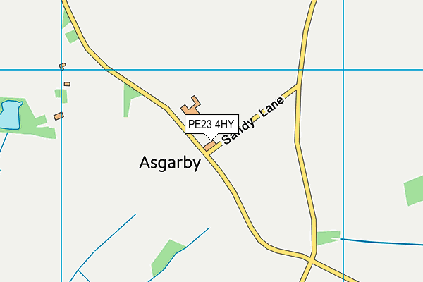 PE23 4HY map - OS VectorMap District (Ordnance Survey) PE23 4HY map - OS VectorMap District (Ordnance Survey)