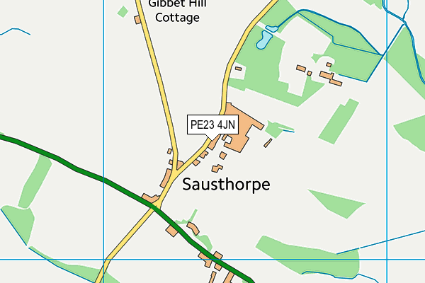 PE23 4JN map - OS VectorMap District (Ordnance Survey)