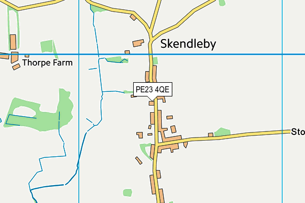 PE23 4QE map - OS VectorMap District (Ordnance Survey)
