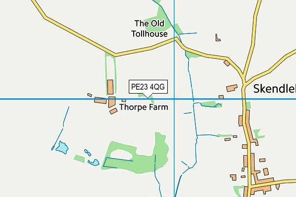 PE23 4QG map - OS VectorMap District (Ordnance Survey) PE23 4QG map - OS VectorMap District (Ordnance Survey)