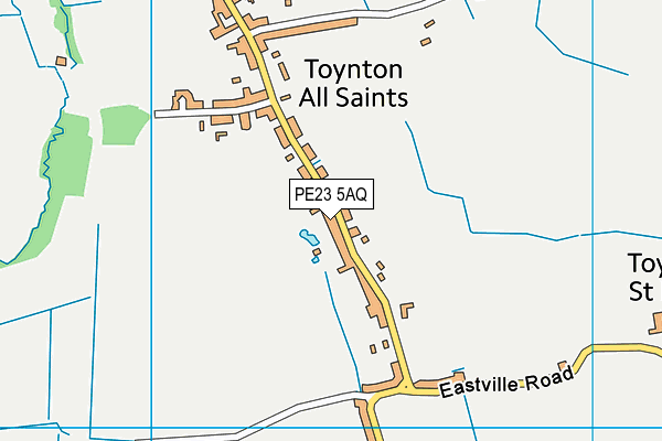 PE23 5AQ map - OS VectorMap District (Ordnance Survey)