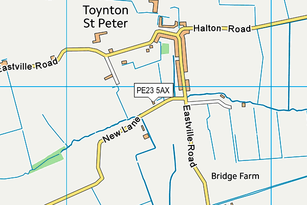 PE23 5AX map - OS VectorMap District (Ordnance Survey) PE23 5AX map - OS VectorMap District (Ordnance Survey)