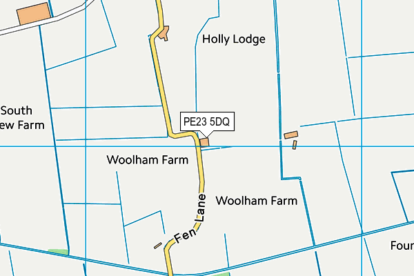 PE23 5DQ map - OS VectorMap District (Ordnance Survey) PE23 5DQ map - OS VectorMap District (Ordnance Survey)