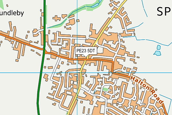 PE23 5DT map - OS VectorMap District (Ordnance Survey) PE23 5DT map - OS VectorMap District (Ordnance Survey)