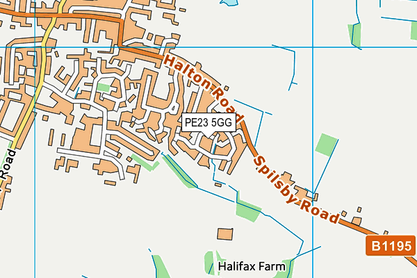 PE23 5GG map - OS VectorMap District (Ordnance Survey) PE23 5GG map - OS VectorMap District (Ordnance Survey)