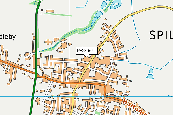 PE23 5GL map - OS VectorMap District (Ordnance Survey) PE23 5GL map - OS VectorMap District (Ordnance Survey)