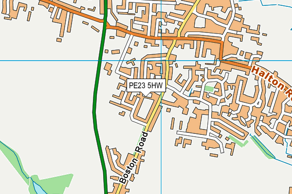 PE23 5HW map - OS VectorMap District (Ordnance Survey) PE23 5HW map - OS VectorMap District (Ordnance Survey)
