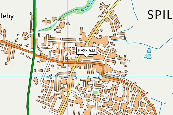 PE23 5JJ map - OS VectorMap District (Ordnance Survey) PE23 5JJ map - OS VectorMap District (Ordnance Survey)