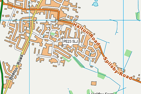 PE23 5LJ map - OS VectorMap District (Ordnance Survey) PE23 5LJ map - OS VectorMap District (Ordnance Survey)
