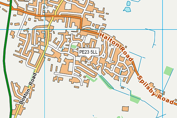 PE23 5LL map - OS VectorMap District (Ordnance Survey) PE23 5LL map - OS VectorMap District (Ordnance Survey)