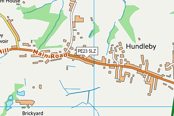 PE23 5LZ map - OS VectorMap District (Ordnance Survey) PE23 5LZ map - OS VectorMap District (Ordnance Survey)