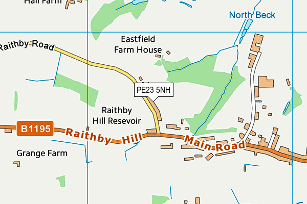 PE23 5NH map - OS VectorMap District (Ordnance Survey)