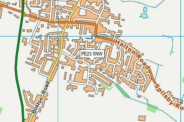 PE23 5NW map - OS VectorMap District (Ordnance Survey) PE23 5NW map - OS VectorMap District (Ordnance Survey)