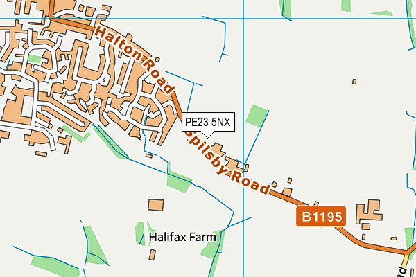 PE23 5NX map - OS VectorMap District (Ordnance Survey) PE23 5NX map - OS VectorMap District (Ordnance Survey)