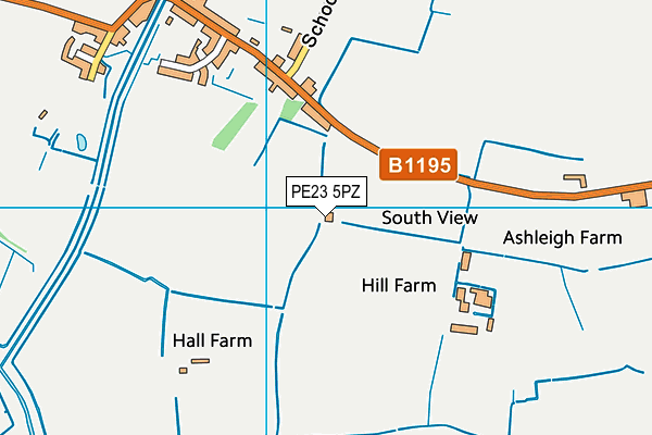 PE23 5PZ map - OS VectorMap District (Ordnance Survey) PE23 5PZ map - OS VectorMap District (Ordnance Survey)
