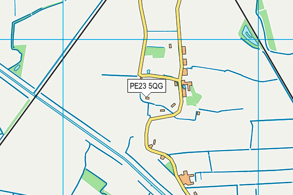 PE23 5QG map - OS VectorMap District (Ordnance Survey) PE23 5QG map - OS VectorMap District (Ordnance Survey)
