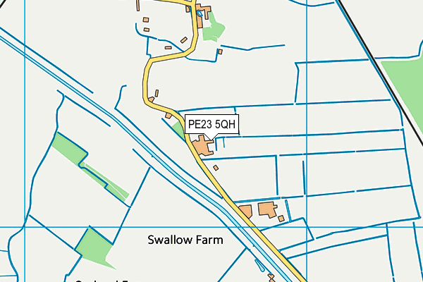 PE23 5QH map - OS VectorMap District (Ordnance Survey) PE23 5QH map - OS VectorMap District (Ordnance Survey)