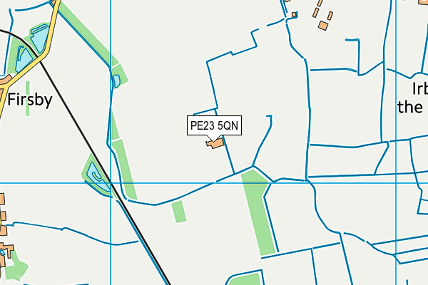 PE23 5QN map - OS VectorMap District (Ordnance Survey) PE23 5QN map - OS VectorMap District (Ordnance Survey)