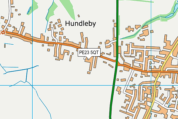 PE23 5QT map - OS VectorMap District (Ordnance Survey) PE23 5QT map - OS VectorMap District (Ordnance Survey)
