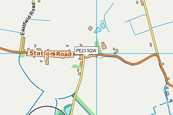 PE23 5QW map - OS VectorMap District (Ordnance Survey) PE23 5QW map - OS VectorMap District (Ordnance Survey)