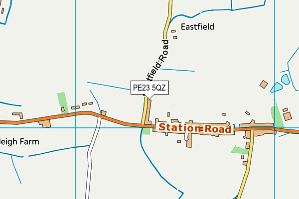 PE23 5QZ map - OS VectorMap District (Ordnance Survey) PE23 5QZ map - OS VectorMap District (Ordnance Survey)