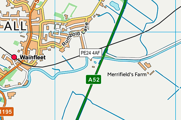 PE24 4AF map - OS VectorMap District (Ordnance Survey) PE24 4AF map - OS VectorMap District (Ordnance Survey)