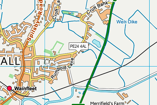 PE24 4AL map - OS VectorMap District (Ordnance Survey) PE24 4AL map - OS VectorMap District (Ordnance Survey)