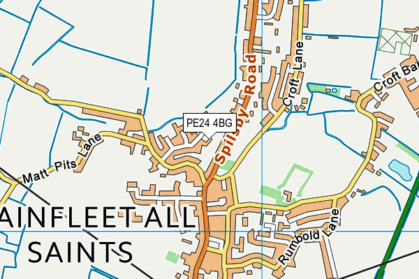 PE24 4BG map - OS VectorMap District (Ordnance Survey)